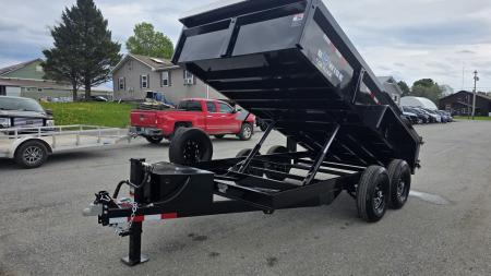 New 2027 BWise 7X14 14 K DT714LP-LE-14-A w/TARP KIT & SPARE TIRE