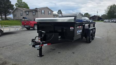New 2027 BWise 7X14 14 K DT714LP-LE-14-A w/TARP KIT & SPARE TIRE