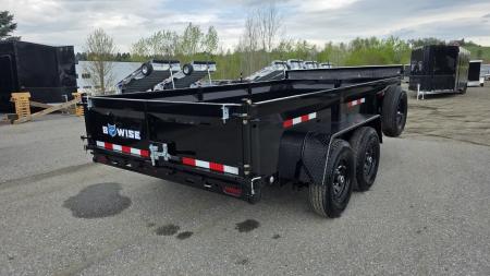 New 2027 BWise 7X14 14 K DT714LP-LE-14-A w/TARP KIT & SPARE TIRE