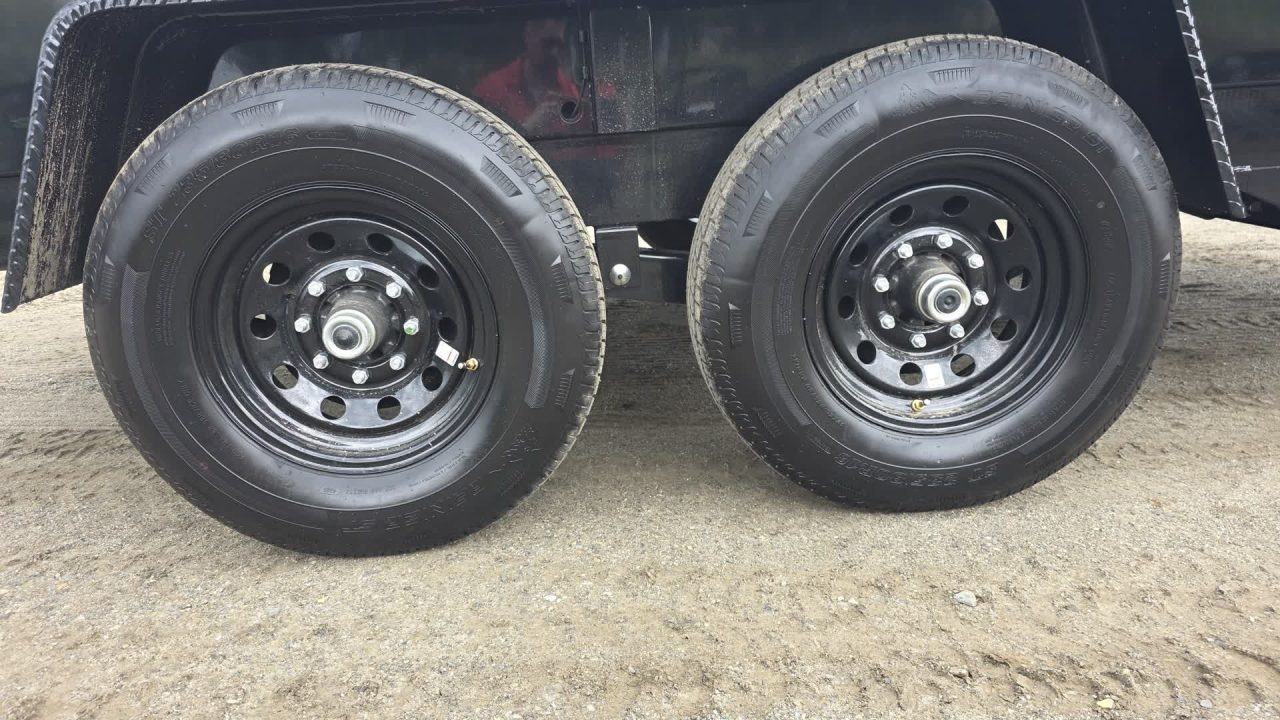 New 2027 BWise 7X14 14K DT714LP-LE-14-H HIGH SIDE DUMP w/ TARP KIT & SPARE TIRE