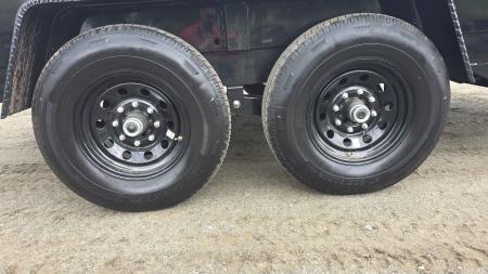 New 2027 BWise 7X14 14K DT714LP-LE-14-H HIGH SIDE DUMP w/ TARP KIT & SPARE TIRE