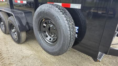 New 2027 BWise 7X14 14K DT714LP-LE-14-H HIGH SIDE DUMP w/ TARP KIT & SPARE TIRE
