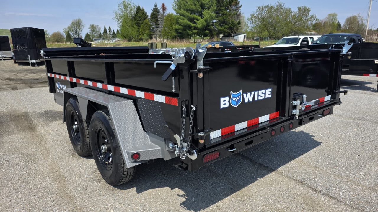New 2027 BWise 7X14 DLP14-15 HD 15K DUMP w/ HYDRO JACK, TARP KIT & SPARE TIRE