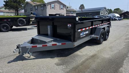 New 2027 BWise 7X14 DLP14-15 HD 15K DUMP w/ HYDRO JACK, TARP KIT & SPARE TIRE