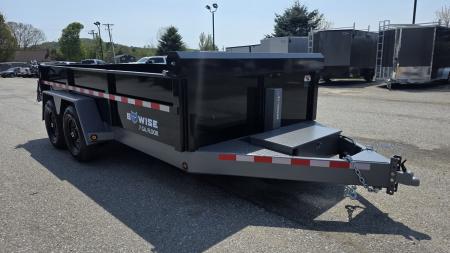 New 2027 BWise 7X14 DLP14-15 HD 15K DUMP w/ HYDRO JACK, TARP KIT & SPARE TIRE