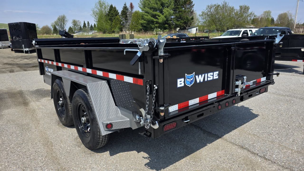 New 2027 BWise 7X14 DLP14-15 HD 15K DUMP w/ HYDRO JACK, TARP KIT & SPARE TIRE