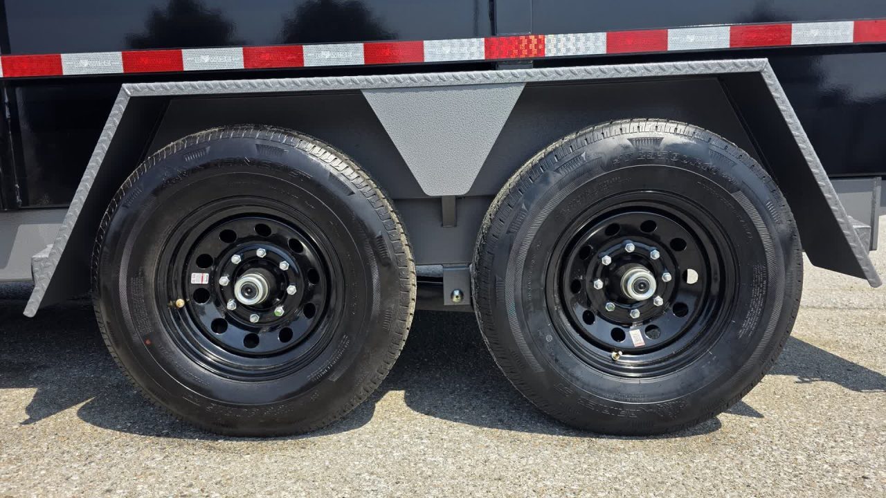 New 2027 BWise 7X14 DLP14-15 HD 15K DUMP w/ HYDRO JACK, TARP KIT & SPARE TIRE