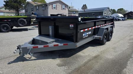 New 2027 BWise 7X14 DLP14-15 HD 15K DUMP w/ HYDRO JACK, TARP KIT & SPARE TIRE