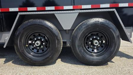 New 2027 BWise 7X14 DLP14-15 HD 15K DUMP w/ HYDRO JACK, TARP KIT & SPARE TIRE