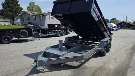 New 2027 BWise 7X14 DLP14-15 HD 15K DUMP w/ HYDRO JACK, TARP KIT & SPARE TIRE