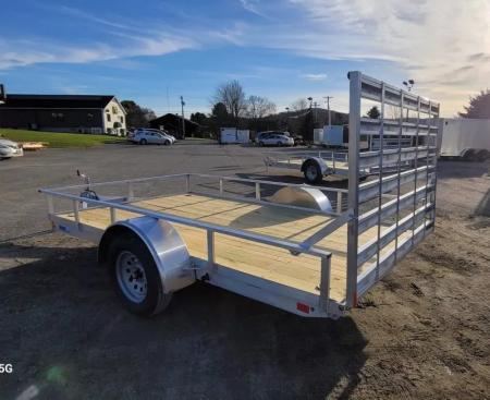 New 2027 CargoPro 80x12 Aluminum Utility Trailer w/ (4) D-Rings