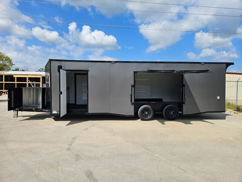 New 2027 Steel Pines Cargo 8.5x26 TA, 7' Interior height, 5.2K axles, .080 polycore, Race Package Bundle Car / Racing Trailer