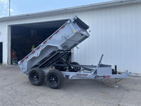 New 2027 Liberty 6 X 10 FT DUMP TRAILER W/ SPREAD GATE RAMPS AND TARP KIT 10K