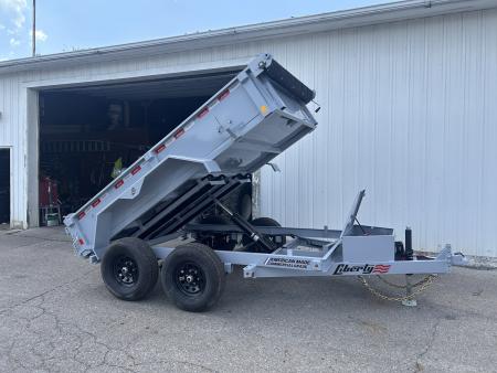 New 2027 Liberty 6 X 10 FT DUMP TRAILER W/ SPREAD GATE RAMPS AND TARP KIT 10K