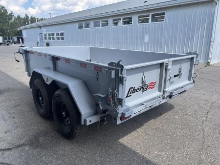 New 2027 Liberty 6 X 10 FT DUMP TRAILER W/ SPREAD GATE RAMPS AND TARP KIT 10K