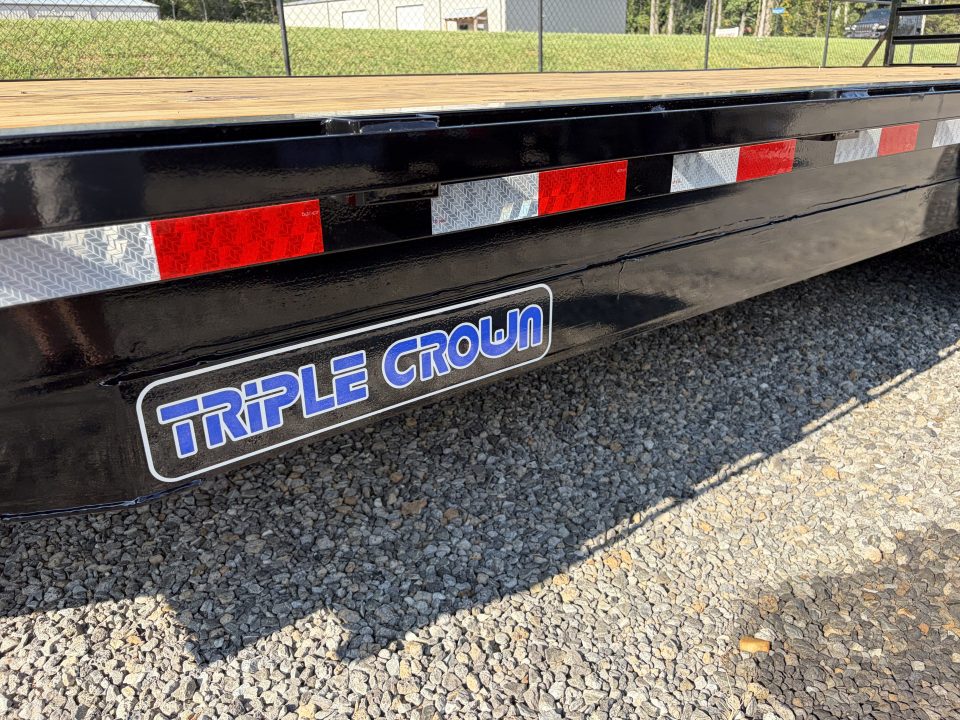 New 2026 Triple Crown Trailers 8.5x24 Heavy Duty Deckover Equipment Trailer, 14K GVWR