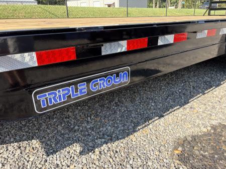 New 2026 Triple Crown Trailers 8.5x24 Heavy Duty Deckover Equipment Trailer, 14K GVWR
