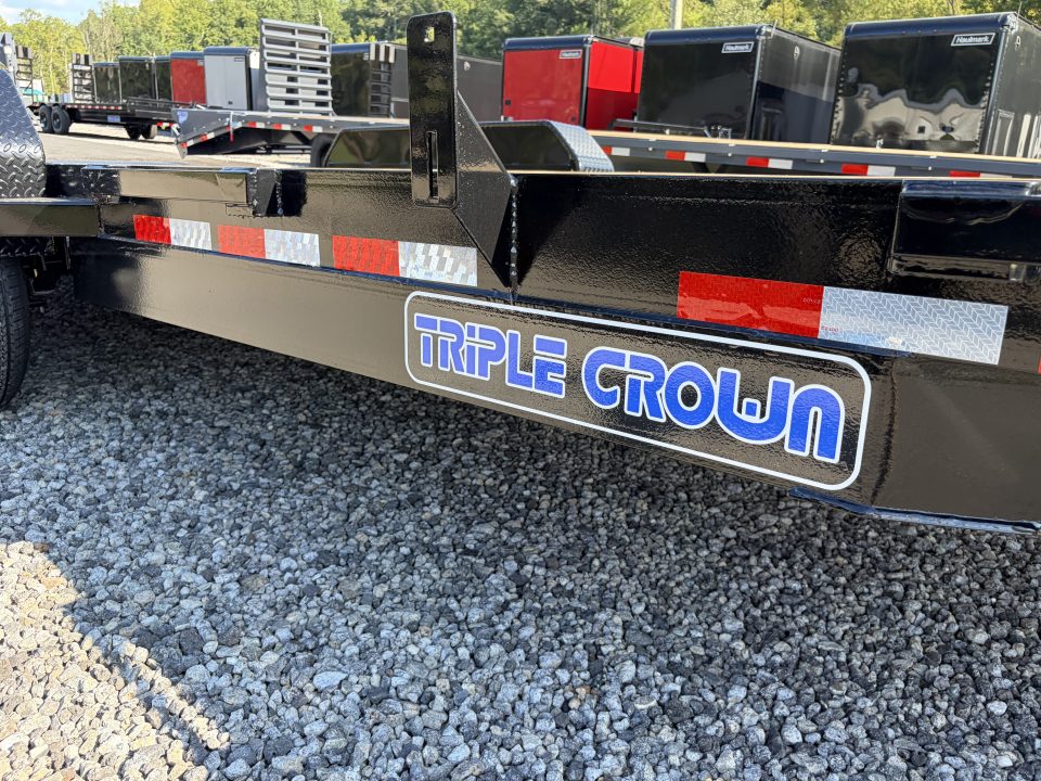 New 2027 Triple Crown 7X20 Equipment Trailer With Mega Ramps, Removable Fender, 14K GVWR