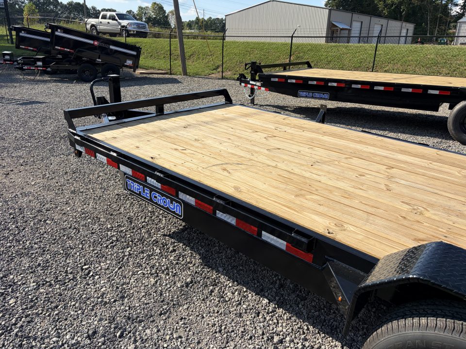 New 2027 Triple Crown 7X20 Equipment Trailer With Mega Ramps, Removable Fender, 14K GVWR