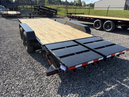 New 2027 Triple Crown 7X20 Equipment Trailer With Mega Ramps, Removable Fender, 14K GVWR