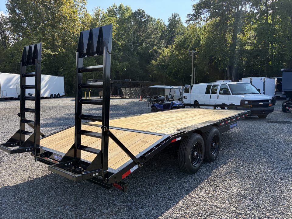 New 2027 Triple Crown 8X20 Heavy Duty Deckover Equipment Trailer, 16K GVWR, 6' Ramps