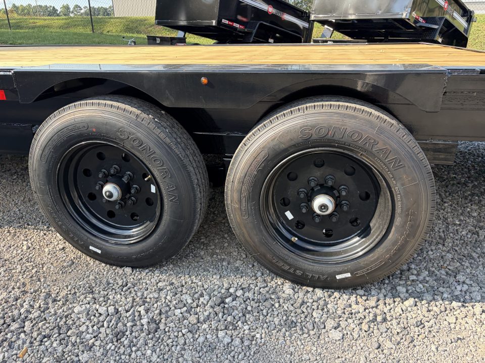New 2027 Triple Crown 8X20 Heavy Duty Deckover Equipment Trailer, 16K GVWR, 6' Ramps