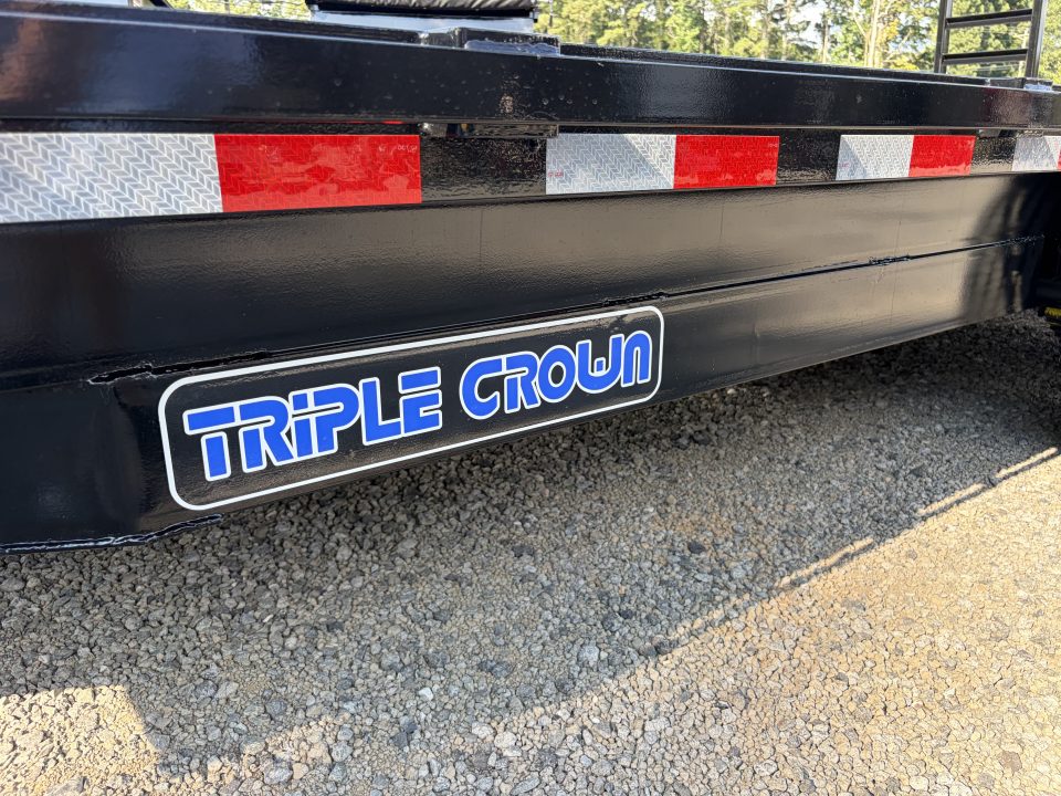New 2027 Triple Crown 8X20 Heavy Duty Deckover Equipment Trailer, 16K GVWR, 6' Ramps