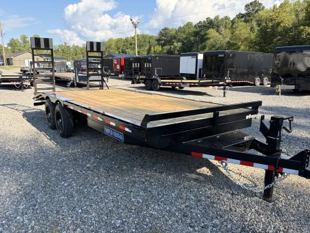 New 2027 Triple Crown 8X20 Heavy Duty Deckover Equipment Trailer, 16K GVWR, 6' Ramps
