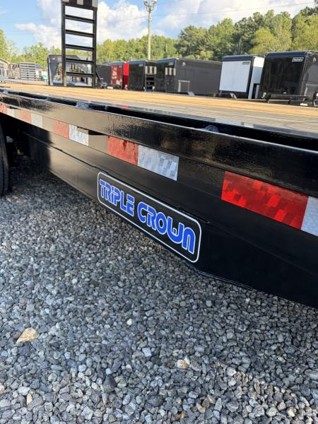New 2027 Triple Crown 8X20 Heavy Duty Deckover Equipment Trailer, 16K GVWR, 6' Ramps