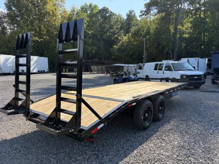 New 2027 Triple Crown 8X20 Heavy Duty Deckover Equipment Trailer, 16K GVWR, 6' Ramps