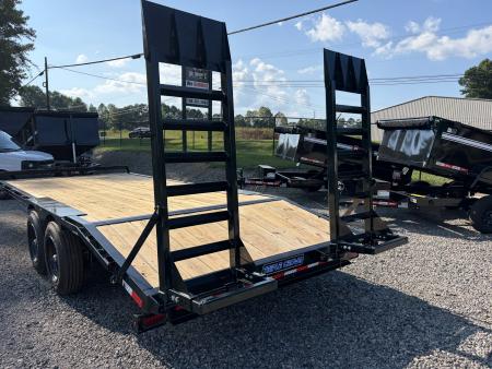 New 2027 Triple Crown 8X20 Heavy Duty Deckover Equipment Trailer, 16K GVWR, 6' Ramps