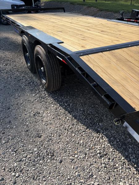 New 2027 Triple Crown 8X20 Heavy Duty Deckover Equipment Trailer, 16K GVWR, 6' Ramps