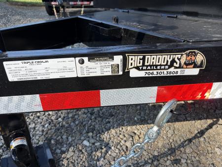 New 2027 Triple Crown 8X20 Heavy Duty Deckover Equipment Trailer, 16K GVWR, 6' Ramps