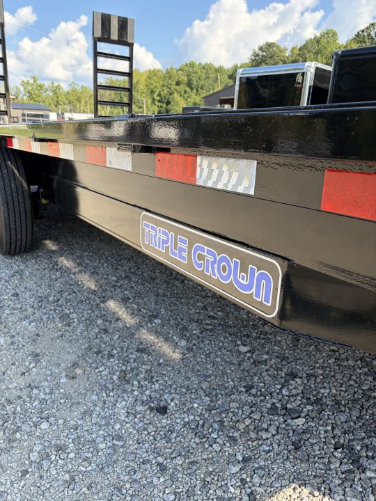 New 2027 Triple Crown 8X20 Heavy Duty Deckover Equipment Trailer, 16K GVWR, 6' Ramps
