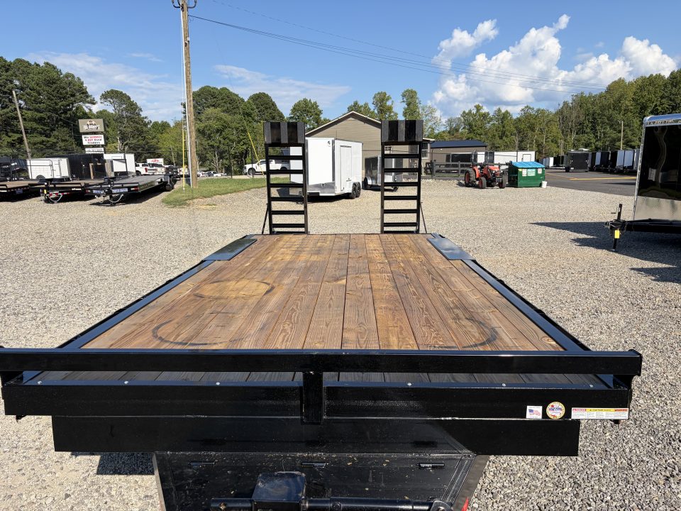 New 2027 Triple Crown 8X20 Heavy Duty Deckover Equipment Trailer, 16K GVWR, 6' Ramps
