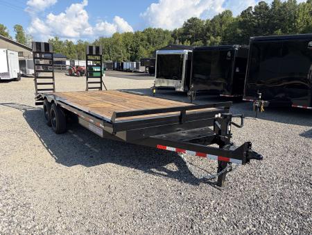 New 2027 Triple Crown 8X20 Heavy Duty Deckover Equipment Trailer, 16K GVWR, 6' Ramps