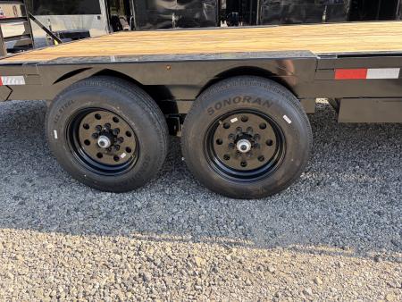 New 2027 Triple Crown 8X20 Heavy Duty Deckover Equipment Trailer, 16K GVWR, 6' Ramps