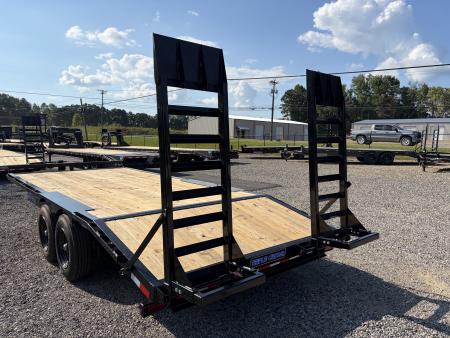 New 2027 Triple Crown 8X20 Heavy Duty Deckover Equipment Trailer, 16K GVWR, 6' Ramps