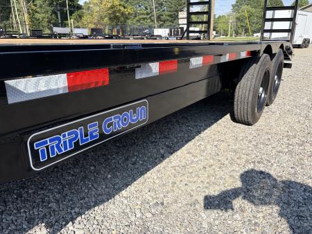 New 2027 Triple Crown 8X20 Heavy Duty Deckover Equipment Trailer, 16K GVWR, 6' Ramps