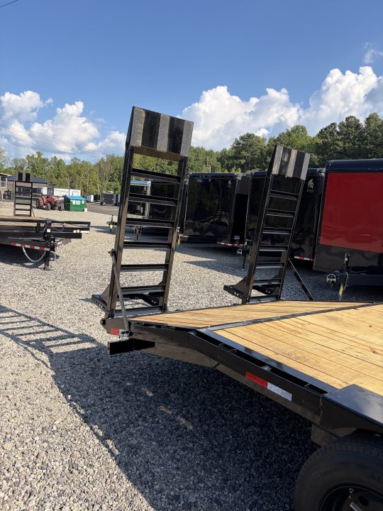 New 2027 Triple Crown 8.5x24 Heavy Duty Deckover Equipment Trailer, 16K GVWR, 6' Ramps, Powder-Coated