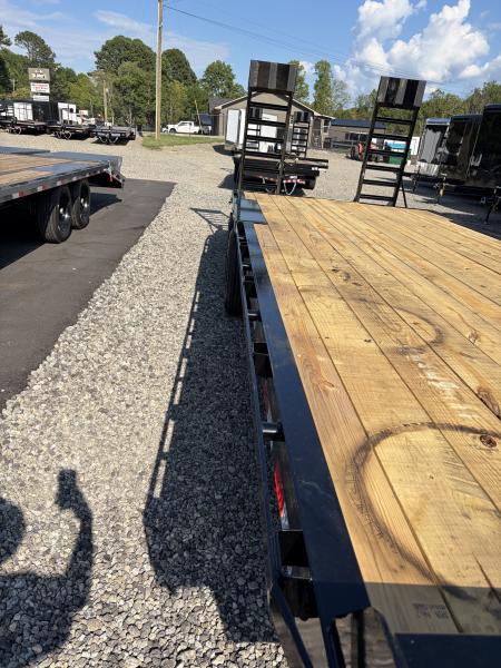 New 2027 Triple Crown 8.5x24 Heavy Duty Deckover Equipment Trailer, 16K GVWR, 6' Ramps, Powder-Coated