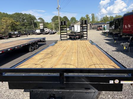 New 2027 Triple Crown 8.5x24 Heavy Duty Deckover Equipment Trailer, 16K GVWR, 6' Ramps, Powder-Coated