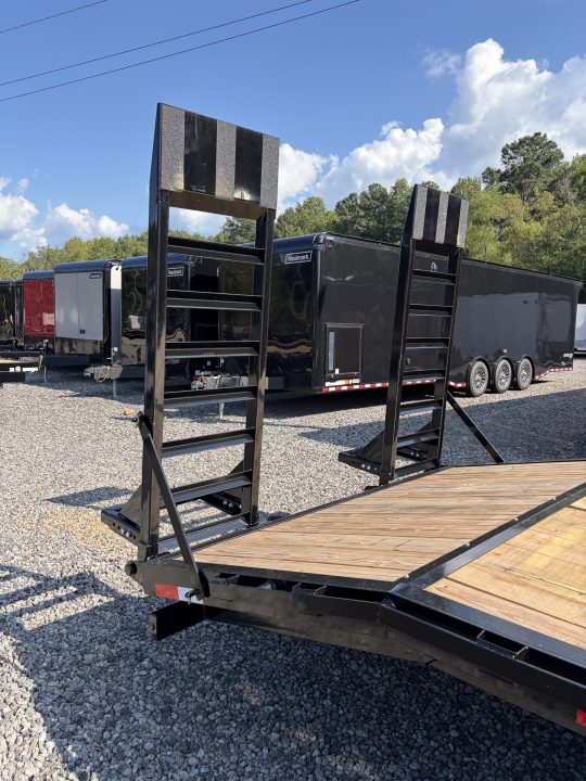 New 2027 Triple Crown 8.5x24 Heavy Duty Deckover Equipment Trailer, 16K GVWR, 6' Ramps, Powder-Coated