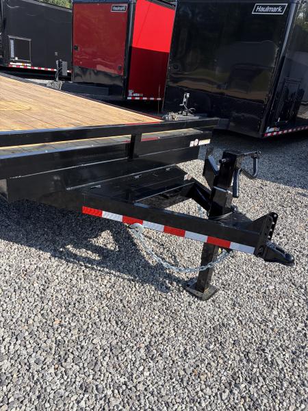 New 2027 Triple Crown 8.5x24 Heavy Duty Deckover Equipment Trailer, 16K GVWR, 6' Ramps, Powder-Coated