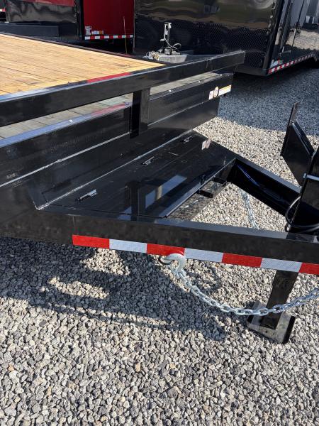 New 2027 Triple Crown 8.5x24 Heavy Duty Deckover Equipment Trailer, 16K GVWR, 6' Ramps, Powder-Coated