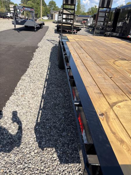 New 2027 Triple Crown 8.5x24 Heavy Duty Deckover Equipment Trailer, 16K GVWR, 6' Ramps, Powder-Coated