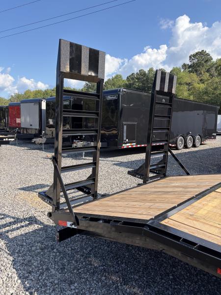 New 2027 Triple Crown 8.5x24 Heavy Duty Deckover Equipment Trailer, 16K GVWR, 6' Ramps, Powder-Coated
