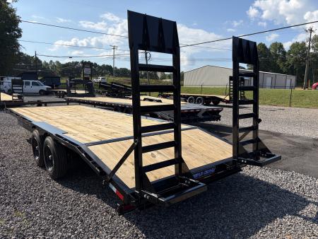 New 2027 Triple Crown 8.5x24 Heavy Duty Deckover Equipment Trailer, 16K GVWR, 6' Ramps, Powder-Coated
