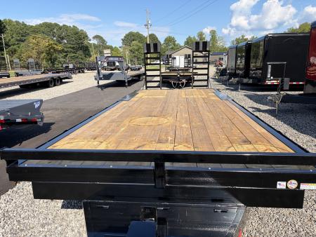 New 2027 Triple Crown 8.5x24 Heavy Duty Deckover Equipment Trailer, 16K GVWR, 6' Ramps, Powder-Coated