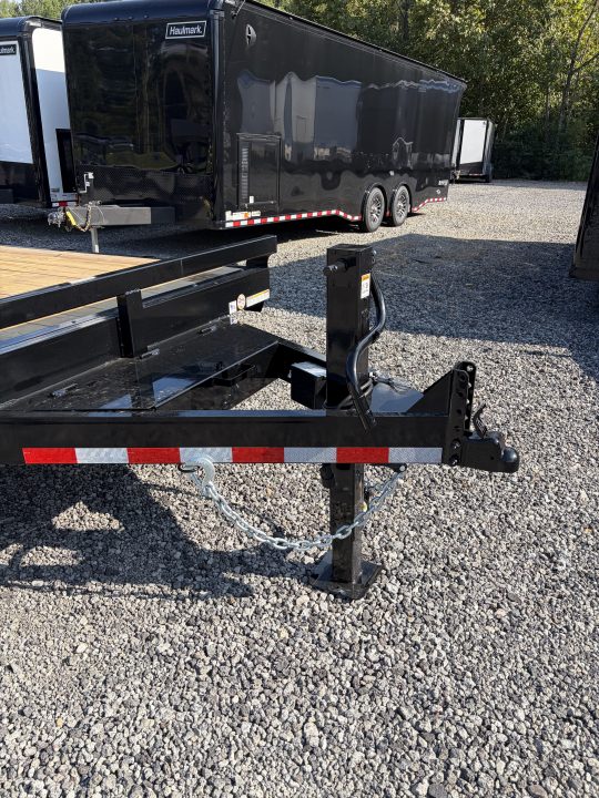 New 2027 Triple Crown 7x24 Heavy Duty Equipment Trailer, EZ Assist Swing Up Ramps, 14K GVWR